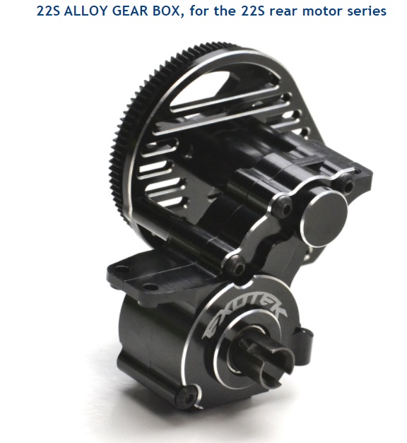 Losi 22S Exotek Aluminum Rear Motor Gear Box (Black) – RC Bombshells