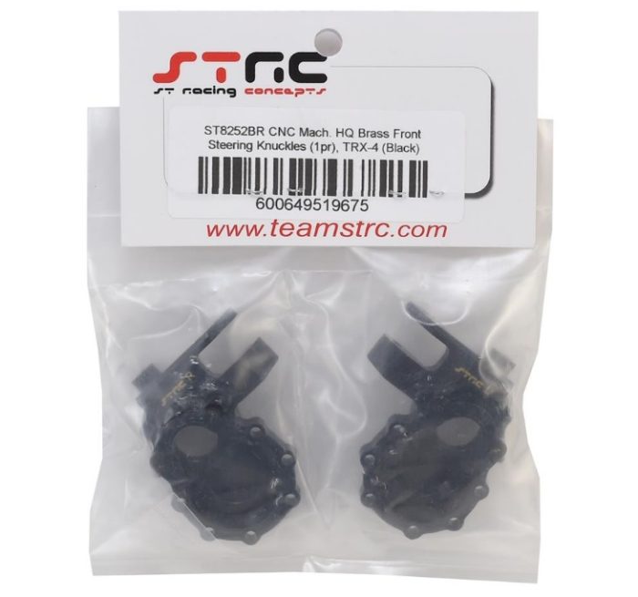 ST Racing Concepts Traxxas TRX-4 Brass Front Steering Knuckles (Black) (2) - Image 2