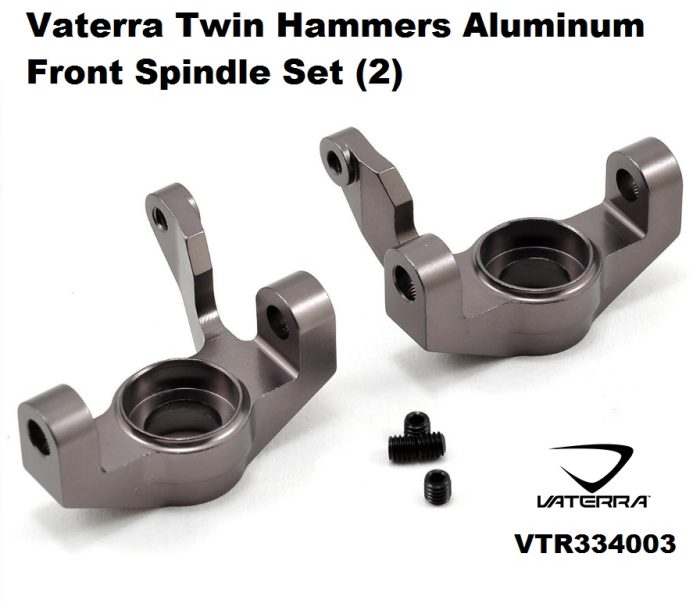 Vaterra Twin Hammers Aluminum Front Spindle Set (2)