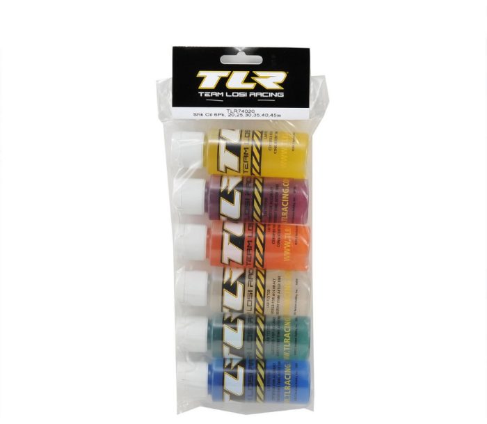 TLR Silicone Shock Oil Six Pack (20, 25, 30, 35, 40, 45wt) (2oz) - Image 2