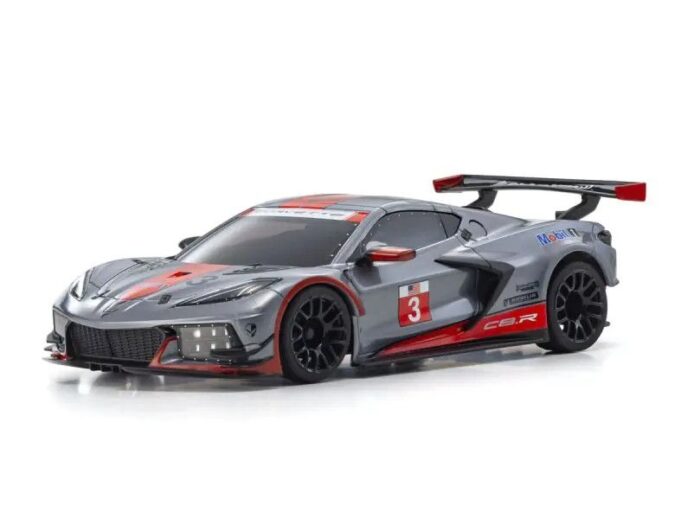 Kyosho MINI-Z RWD MR-04 Ready Set CHEVROLET® CORVETTE® C8.R Gunmetal / Red - Image 2