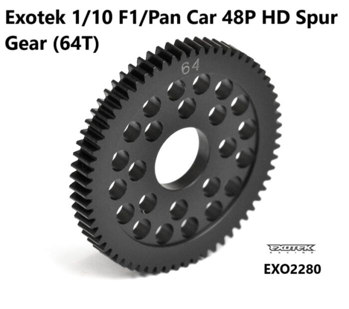 Exotek 1/10 F1/Pan Car 48P HD Spur Gear (64T)