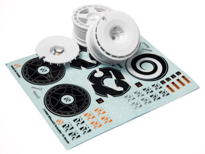 HPI 26mm fifteen52 Turbomac 1/10 TC Drift Wheel (White) (2) (6mm Offset) (12mm Hex) - Image 2