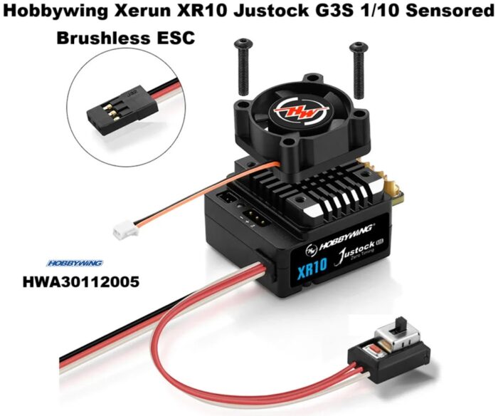 Hobbywing Xerun XR10 Justock G3S 1/10 Sensored Brushless ESC