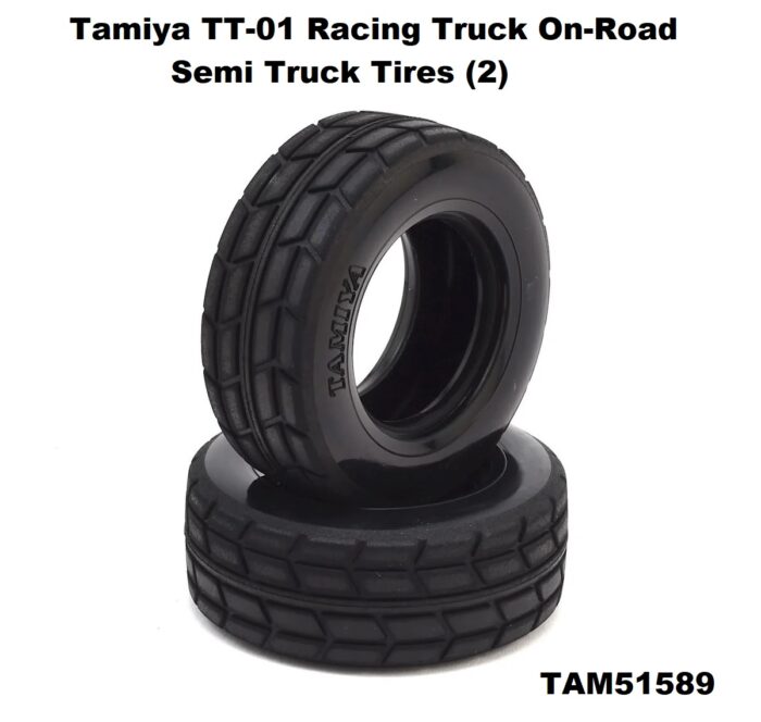 Tamiya TT-01 Racing Truck On-Road Semi Truck Tires (2)