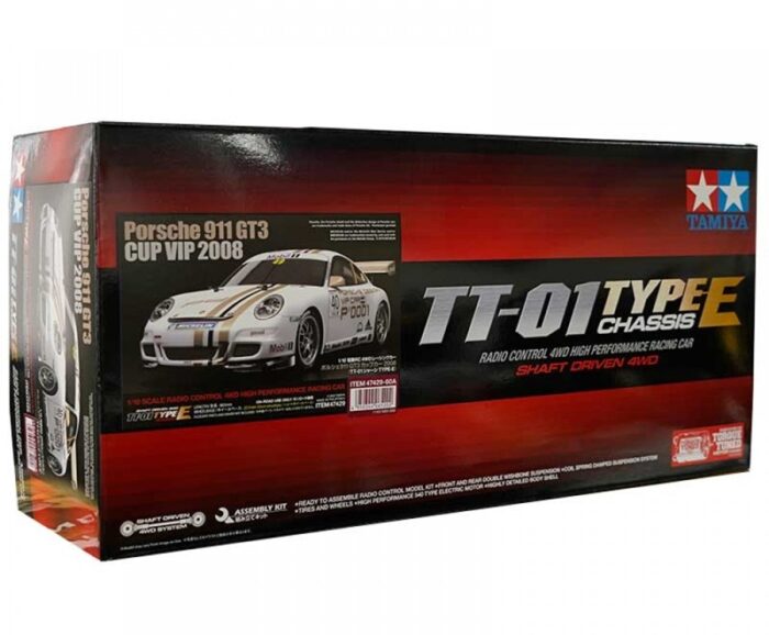 Tamiya 2008 Porsche 911 GT3 Cup VIP 1/10 4WD Electric Touring Car Kit (TT-01E)