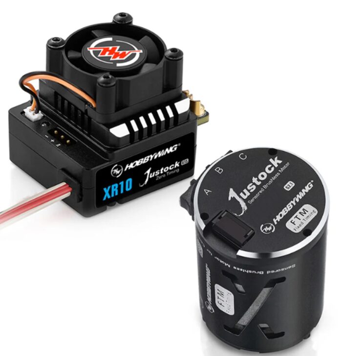 Hobbywing XR10 Justock G3S Sensored Brushless ESC/ SD G2.1 Motor Combo (21.5T) - Image 2