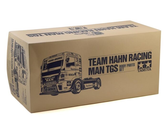 Tamiya Team Hahn Racing MAN TGS Semi Truck Body Set (Clear)