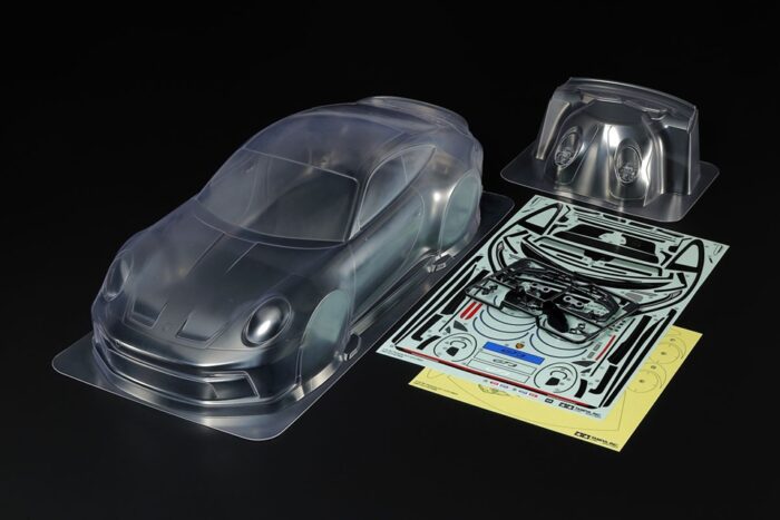 Tamiya Porsche 911 GT3 992 Body Set (TT-01 TT-02) (Clear) - Image 2