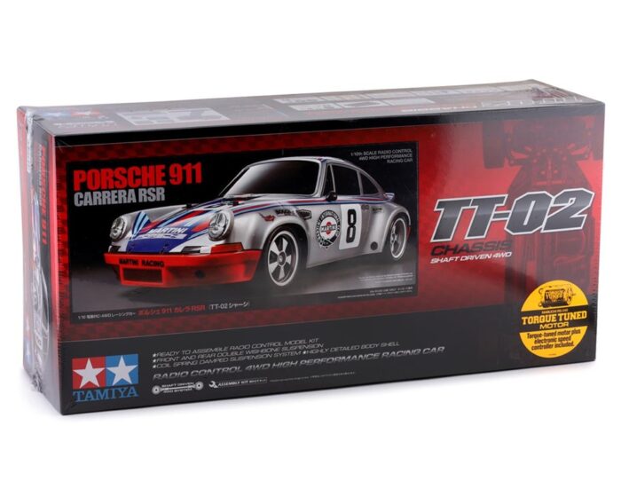 Tamiya Porsche 911 Carrera RSR 1/10 4WD Electric Touring Car Kit (TT-02)