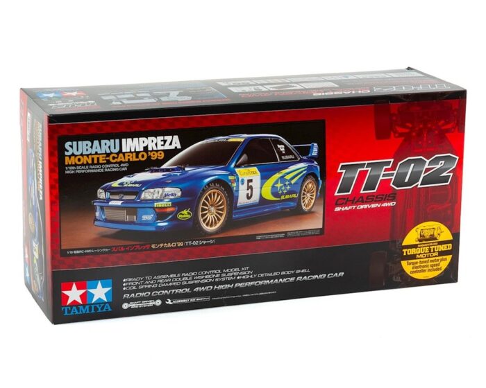 Tamiya 1999 Subaru Impreza STI Monte-Carlo 1/10 4WD Electric Rally Car Kit (TT-02)