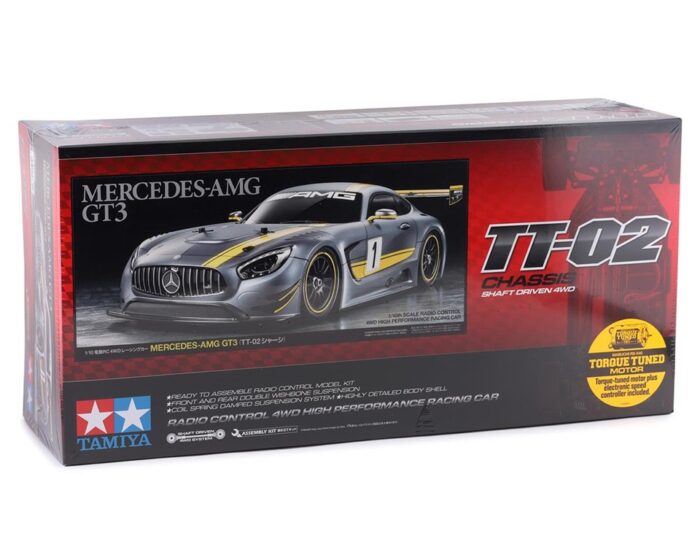 Tamiya Mercedes AMG GT3 1/10 4WD Electric Touring Car Kit (TT-02) - Discontinued