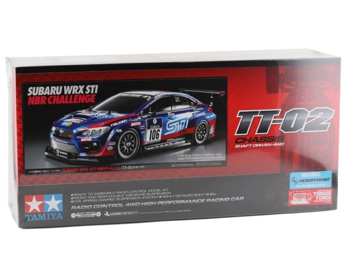 Tamiya Subaru WRX STI 24h Nurburgring 1/10 4WD Electric Touring Car Kit (TT-02)