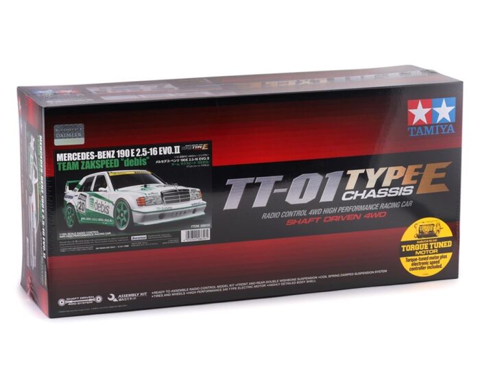 Tamiya Mercedes 190E EVO.II Zakspeed Debis 1/10 4WD Electric Touring Car Kit (TT-01E)