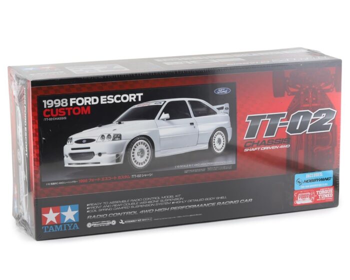 Tamiya 1998 Ford Escort Custom 1/10 4WD Electric Rally Car Kit (TT-02)