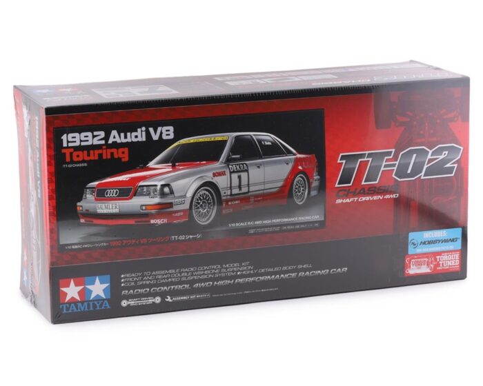 Tamiya 1992 Audi V8 Touring 1/10 4WD Electric Touring Car Kit (TT-02)