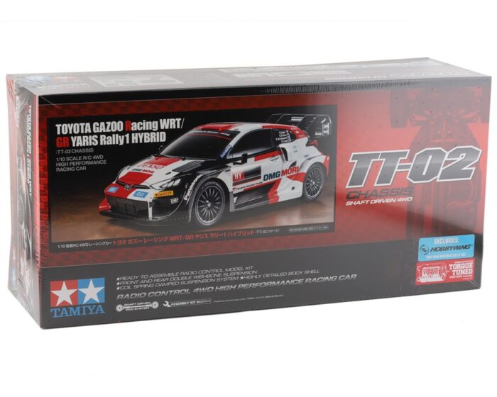 Tamiya Toyota GAZOO Racing WRT/GR Yaris Rally1 1/10 4WD Electric Rally Car Kit (TT-02)