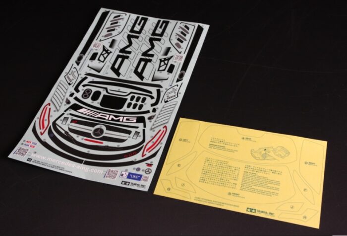 Tamiya Mercedes-AMG® GT3 1/10 Body Set (Clear) w/Wing - Image 3