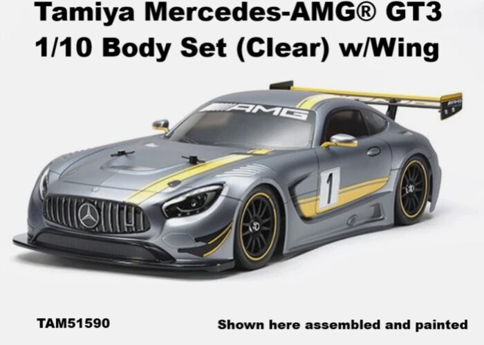 Tamiya Mercedes-AMG® GT3 1/10 Body Set (Clear) w/Wing