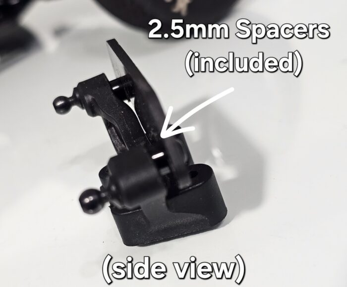 Losi 22S Sprint Car Carbon Fiber Brace Bundle (Camber Block & Bell Crank) - Image 3