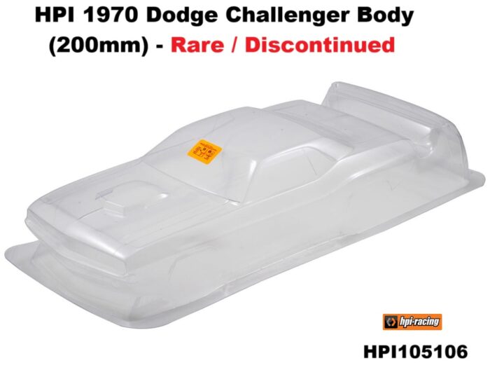HPI 1970 Dodge Challenger Body (200mm)